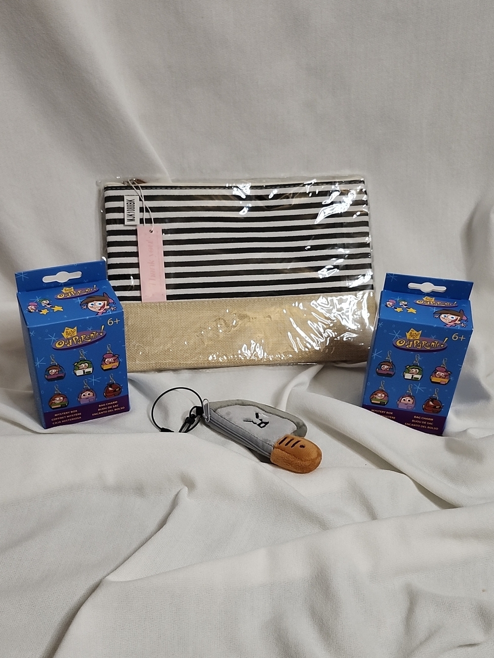 Loungefly "Fairly Odd Parents" Bag Charms, Wristlet &  Coin Pouch
